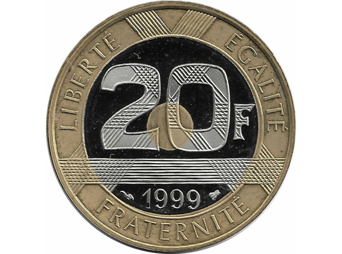 FRANCE 20 FRANCS MONT ST MICHEL 1999 BE belle epreuve