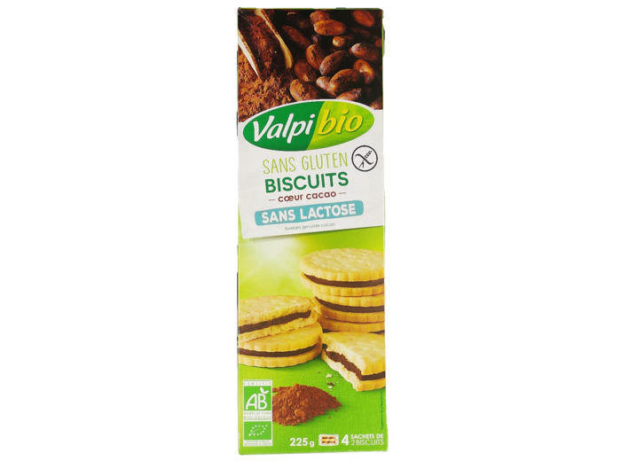 Biscuits Cœur Cacao Sans Gluten Bio 225g