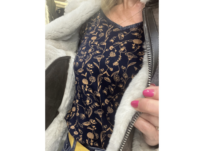 ABB10224 Bombardier femme cuir marron