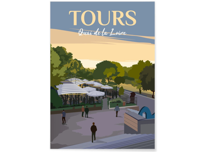 Affiche Tours : Quai de la Loire