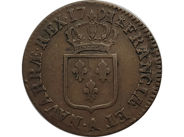 LOUIS XVI (1774-1792) SOL A L'ECU 1791 .A (Paris) 2e sem. TTB