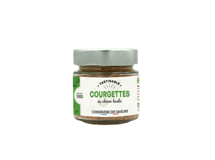 Courgettes Chèvre et Basilic 100G