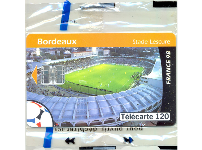 TELECARTE NSB 120 UNITES 06/98 BORDEAUX STADE LESCURE F 873