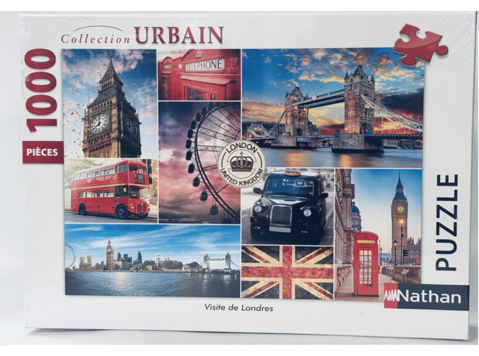 PUZZLE 1000 PIECES VISITE DE LONDRES 70 X 50 CM NATHAN