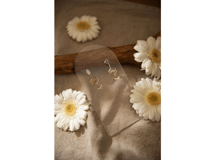 Boucles d'oreilles "Libellule sacrée"