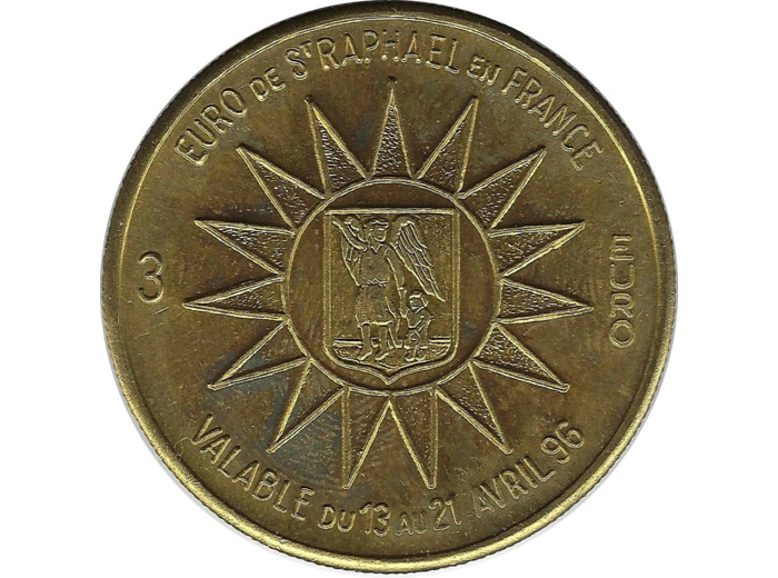 EURO TEMPORAIRE 3 EURO DE ST RAPHAEL 1996 UNC
