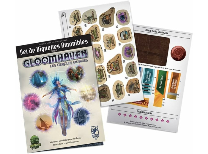 Gloomhaven - extension Les Cercles Oubliés - Set de stickers amovibles