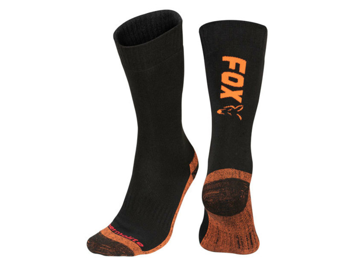 chaussettes black orange fox