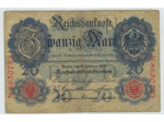 ALLEMAGNE 20 MARK SERIE N 8650793 19-02-1914 TB+