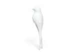 Hirondelle Blanche en Céramique à Suspendre 4x4x14 cm