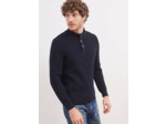 Pull col montant boutonné Bourboule 100% laine SAINT JAMES