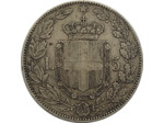 ITALIE 5 LIRE ARGENT UMBERTO I 1879 R TTB- (KM20)
