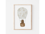 Affiche Enfant encadrée, Taupe en Ballon