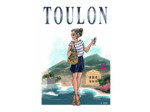 Toulon - affiche, carte