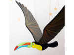 Mobile artisanal en bois - Toucan