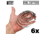 Cutters Ovales 6 pcs