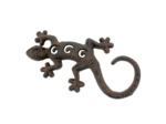 Salamandre décorative fonte marron 23x13cm