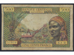AFRIQUE EQUATORIALE (B.C.E.A.E.) 500 FRANCS (1963) X.3 D TB+
