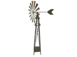 Moulin à vent fer 52x42x126cm