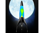 Lampe à lave fusée Telstar Rocket noire