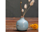 Vase Soliflore céramique bleu ciel 10x10x9cm