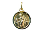 Médaille 14mm en Plaqué Or - SCAPULAIRE