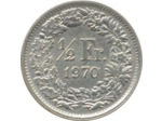 SUISSE 1/2 FRANC 1970 B SUP