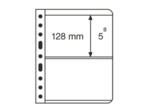 50 POCHETTES PLASTIQUES OPTIMA EASY 2 BANDES TRANSPARENTES