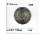 PORTUGAL 2021 2 EURO COMMEMORATIVE J.O DE TOKYO SUP