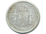 ESPAGNE 1 PESETA 1900 SMV ALFONSO XIII TTB (W706)