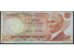 TURQUIE 20 LIRA L.1970 (1979) Série F37 NEUF (W187a.2)