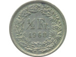 SUISSE 1/2 FRANC 1968 B TTB