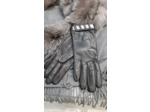 GF15H218 Gants femme cuir agneau noir