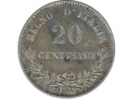ITALIE 20 CENTESIMI 1863 MBN TTB