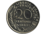 FRANCE 20 CENTIMES LAGRIFFOUL 2001 BU
