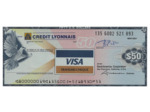 U.S.A. TRAVELERS CHEQUE VISA CREDIT LYONNAIS 50 DOLLARS 135.6002.521.893