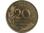 FRANCE 20 CENTIMES LAGRIFFOUL 1996 BE