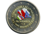 SLOVAQUIE 2011 2 EURO COLORISEE VISEGRAD SUP N2