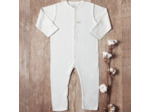 Pyjama Sans Pied Maille Ajourée En Coton Bio