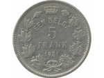 BELGIQUE 5 FRANK (5 FRANCS) 1931 FL TTB-