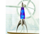 Lampe à lave fusée Telstar Rocket Argent