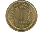 FRANCE 1 FRANC MORLON 1939 SUP N2