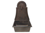 Fontaine murale marron 83x46x71cm