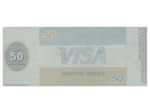 U.S.A. TRAVELERS CHEQUE VISA CREDIT LYONNAIS 50 DOLLARS 135.6002.521.898