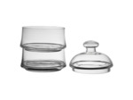 Bocal étages couvercle verre Marnay 28x18x18cm