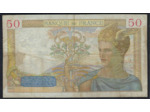 FRANCE 50 FRANCS CERES 27-10-1938 U.8895 TB+