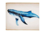 Plateau baleine bleu 26x15cm
