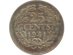PAYS-BAS HOLLANDE 25 CENTS 1941 TTB N1