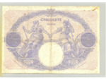 FRANCE 50 FRANCS BLEU ET ROSE 23 03 1921 SERIE L.8928 TB