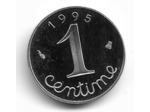 FRANCE 1 CENTIME EPI 1995 BE belle epreuve